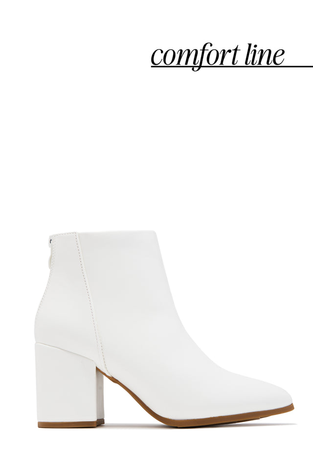 Load image into Gallery viewer, Sienna Block Heel Ankle Boots - White
