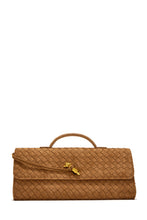 Load image into Gallery viewer, Diana Woven Clutch Crossbody Bag – Camel

