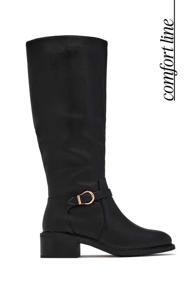 Load image into Gallery viewer, Devyn Knee High Riding Boots – Black
