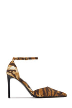 Load image into Gallery viewer, Selena Pointed Toe Ankle Strap Pumps – Tiger
