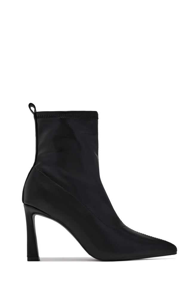 Load image into Gallery viewer, Monika Pointed Toe Stiletto Ankle Boots – Black
