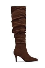 Load image into Gallery viewer, Angelina Over The Knee Slouch Boots – Brown
