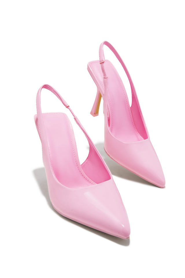 Load image into Gallery viewer, Kelly Slingback Pointed Toe Heels - Pink
