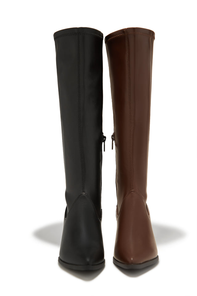 Load image into Gallery viewer, Roxanna Kitten Heel Boots - Black
