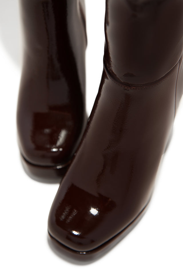 Load image into Gallery viewer, Kami Platform Block Heel Boots - Brown
