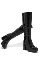 Load image into Gallery viewer, Kami Platform Block Heel Boots - Black
