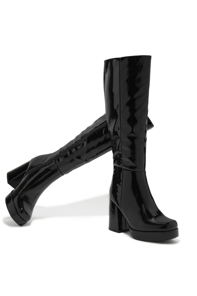 Load image into Gallery viewer, Kami Platform Block Heel Boots - Black
