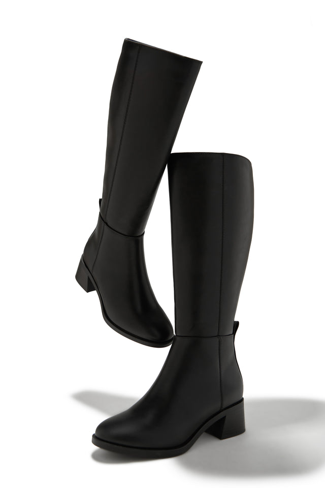 Load image into Gallery viewer, Stephany Knee High Boots - Black
