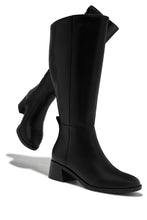 Load image into Gallery viewer, Stephany Wide Calf Knee High Boots - Black
