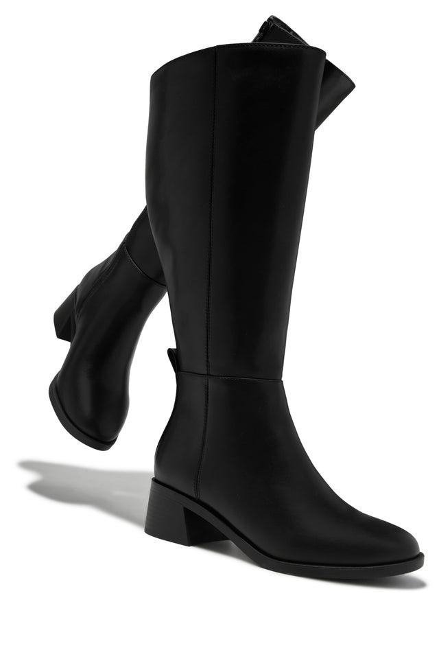 Load image into Gallery viewer, Stephany Wide Calf Knee High Boots - Black
