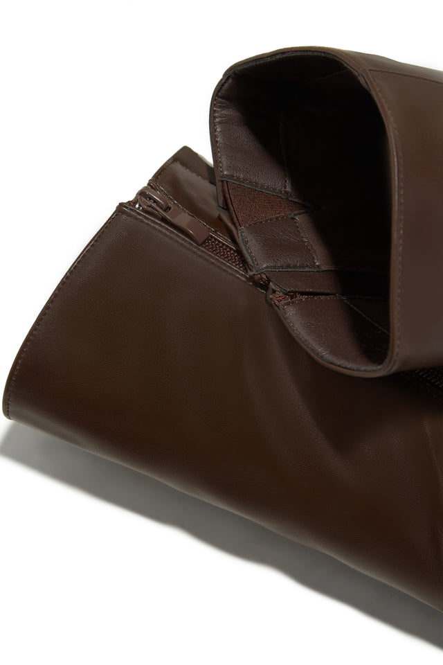 Load image into Gallery viewer, Zama Knee High Heel Boots - Brown
