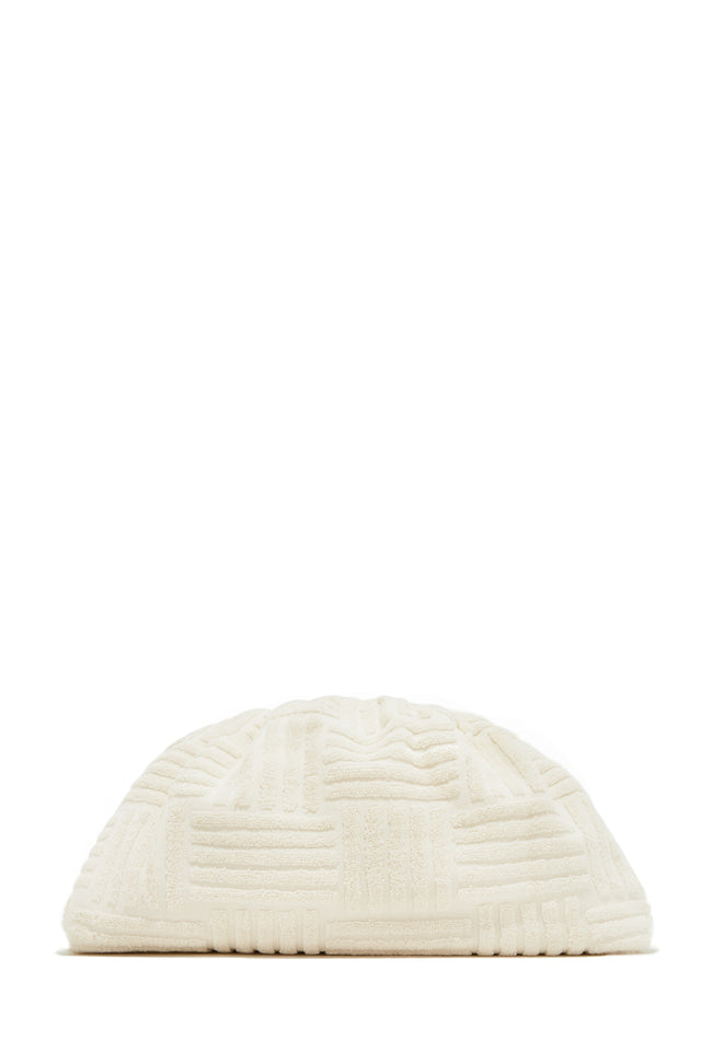 Load image into Gallery viewer, Ivory Terry Cloth Bag Clutch
