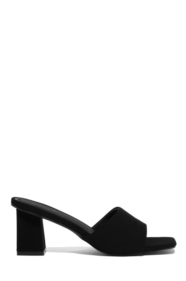 Load image into Gallery viewer, Black Block Heel Single Sole Mules
