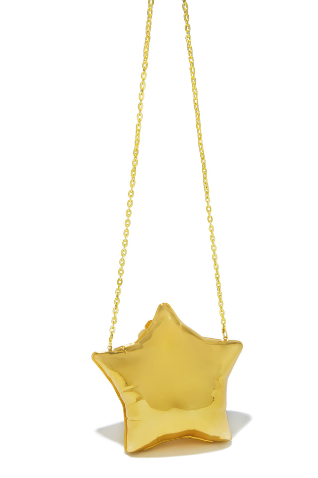 Load image into Gallery viewer, Star Girl Balloon Clutch Bag - Gold
