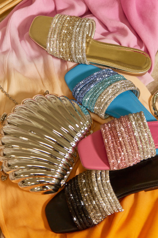 Load image into Gallery viewer, All Colors Available if Rhinestone Sandals
