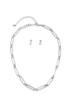 Load image into Gallery viewer, Silver-Tone Necklace And Earring Set 
