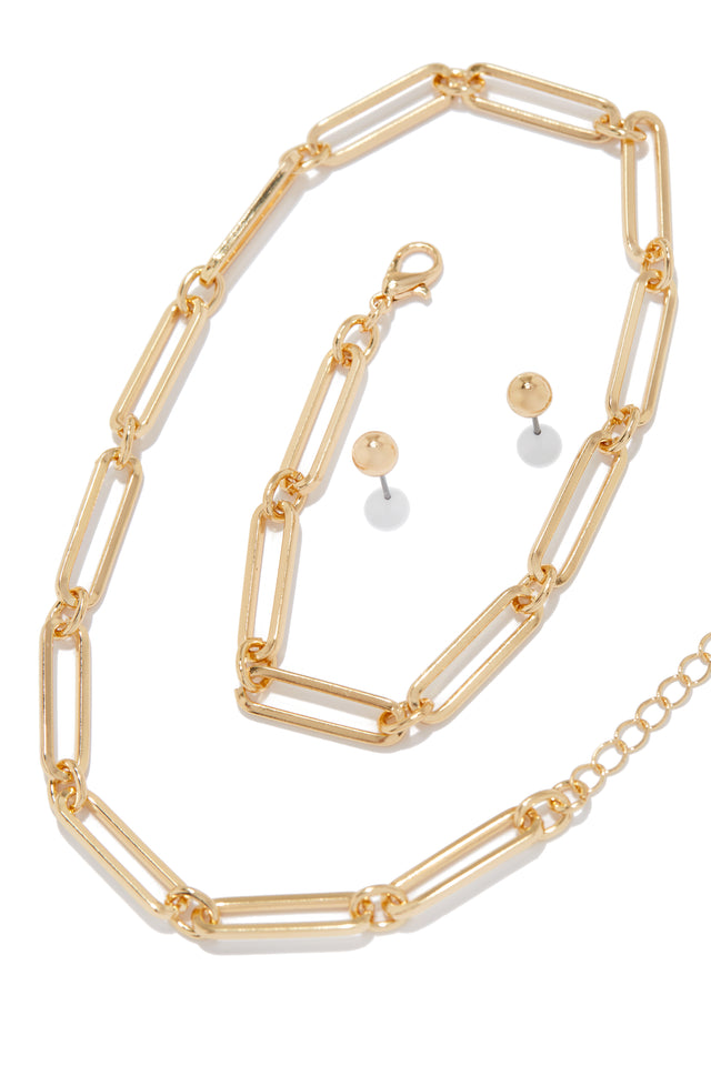 Load image into Gallery viewer, Gold-Tone Chain Necklace 
