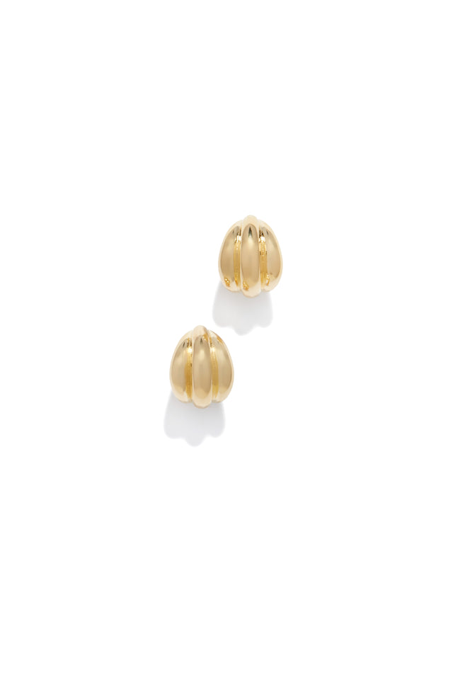Load image into Gallery viewer, Gold-Tone Hoop Earring 
