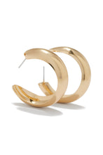 Load image into Gallery viewer, Gold-Tone Hoop Earring

