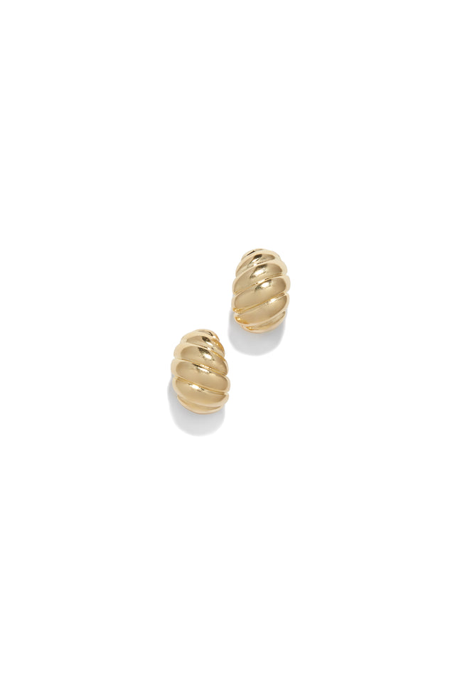 Load image into Gallery viewer, Gold-Tone Small Hoop 
