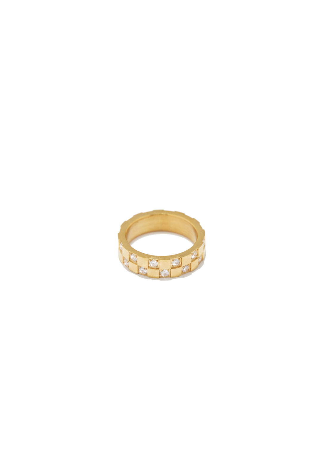 Embellished Gold Tone Ring