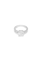 Load image into Gallery viewer, Silver Tone Ring With Silver Tone Embellishments

