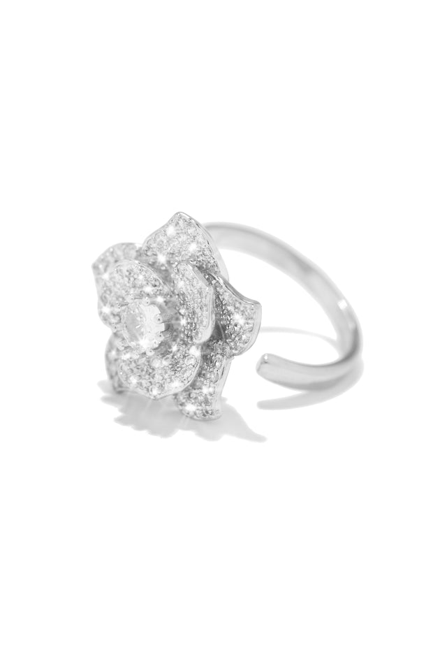 Load image into Gallery viewer, Adjustable Silver Tone Ring 
