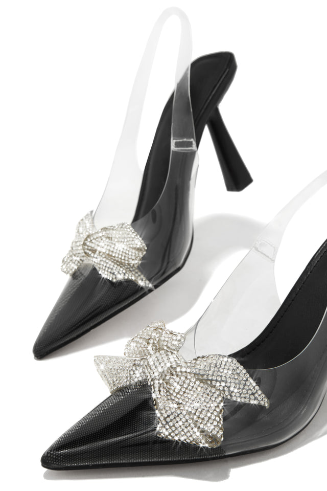 Load image into Gallery viewer, Clear Pointed Toe Heels
