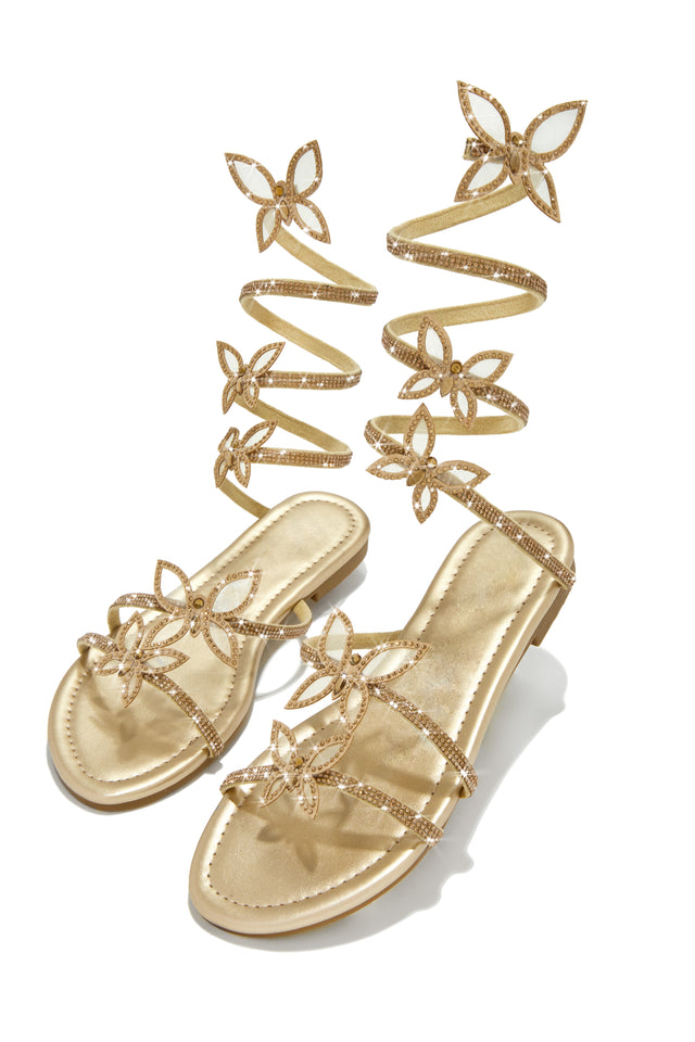 Load image into Gallery viewer, Embellished Around The Ankle Coil Strap
