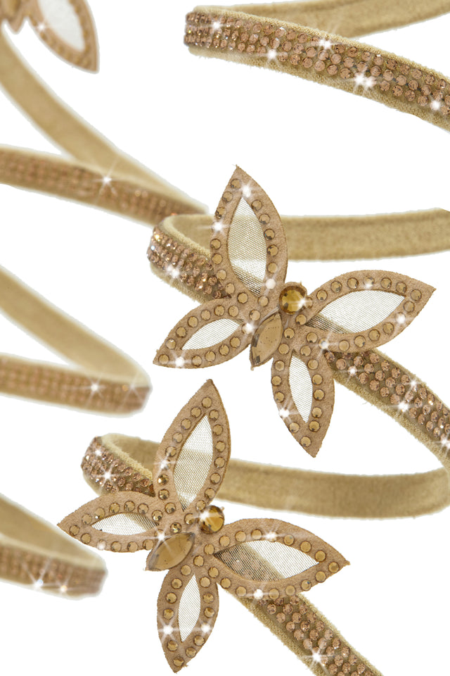Load image into Gallery viewer, Embellished Gold Tone Butterfly Patches
