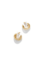 Load image into Gallery viewer, Gold Tone Hoop Earring
