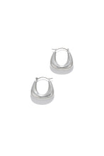 Load image into Gallery viewer, Silver Tone Hoop Earrings
