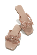 Load image into Gallery viewer, Nude Embellished Sandals
