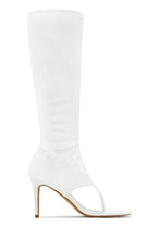 Load image into Gallery viewer, Natalia Thong Strap Heels - White

