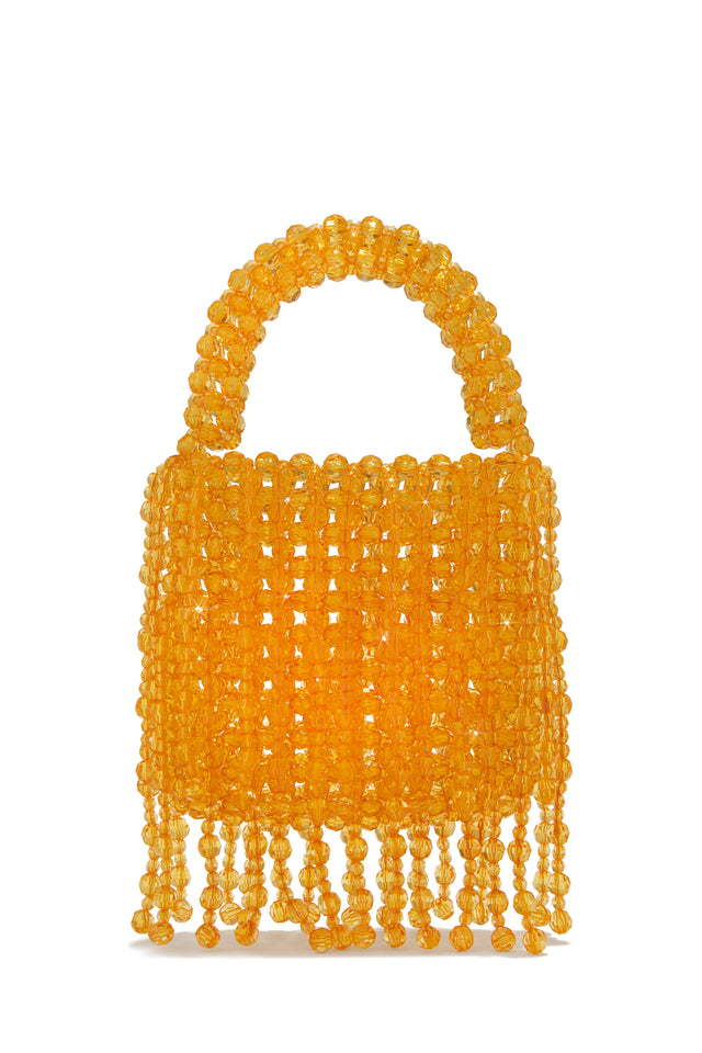 Load image into Gallery viewer, Orange Beaded Bag 
