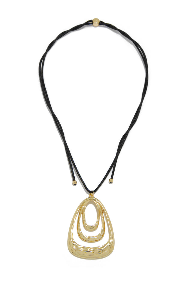 Miss Lola  Ruby Black Adjustable Necklace – MISS LOLA