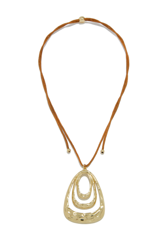 Load image into Gallery viewer, Brown Cord Necklace 
