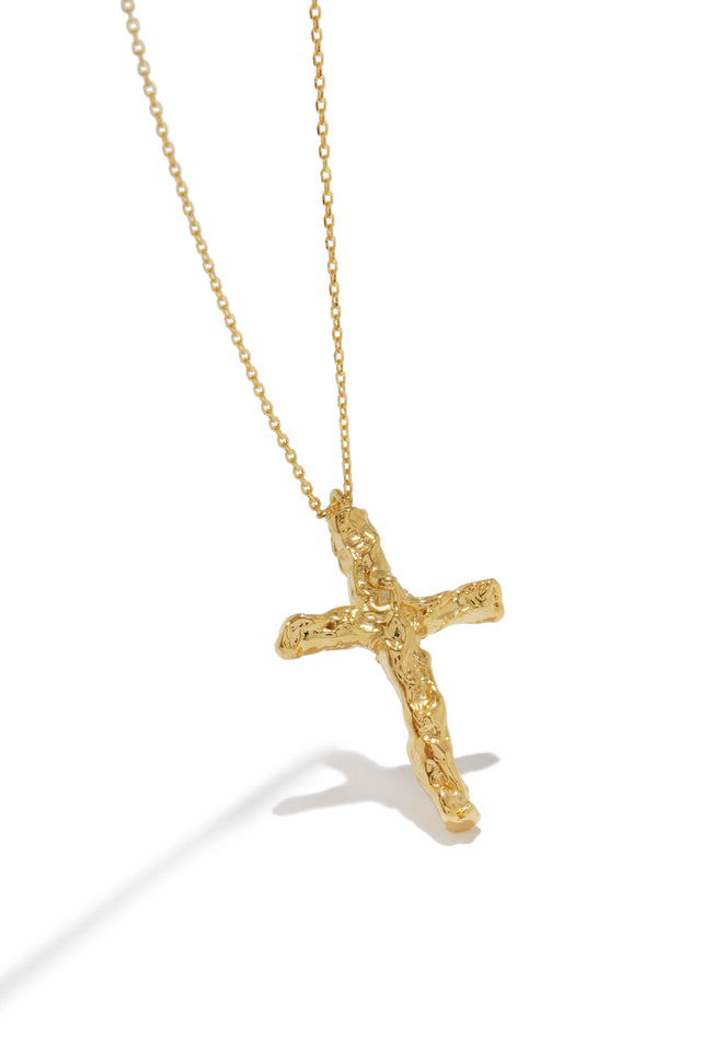 Load image into Gallery viewer, Textured Cross Pendant 
