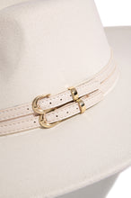 Load image into Gallery viewer, Ivory Cream Hat with Gold-Tone Hardware
