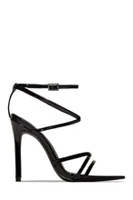 Load image into Gallery viewer, Polished Strappy High Heels - Snake
