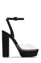 Load image into Gallery viewer, Faux Suede Black High Heels
