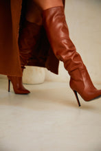 Load image into Gallery viewer, Keep My Cool High Heel Boots - Tan
