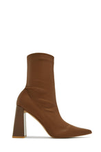 Load image into Gallery viewer, Giselle Block Heel Ankle Boots - Tan
