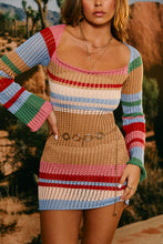 Load image into Gallery viewer, Multi Striped Mini Dress
