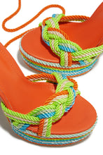 Load image into Gallery viewer, Multi Color Rope Heels

