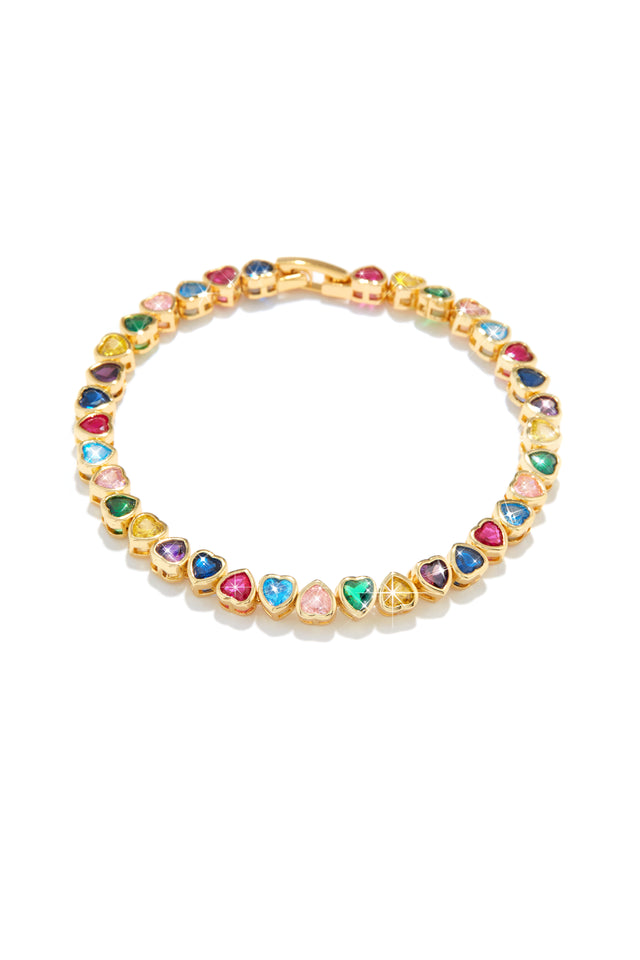 Load image into Gallery viewer, Gold and Multi Stone Bracelet

