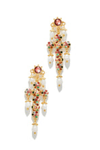 Load image into Gallery viewer, Aryna Dangle Cross Earring - Multi
