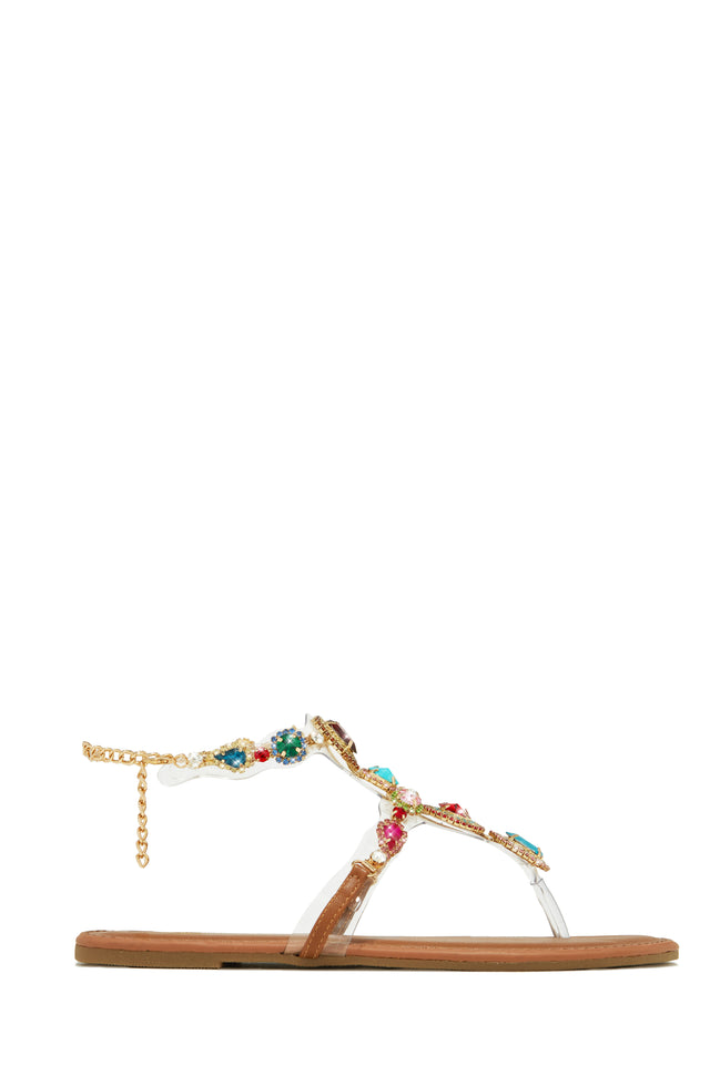 Load image into Gallery viewer, Multi Stone Embellished Sandal
