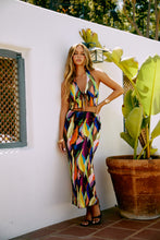 Load image into Gallery viewer, Multi Print High Waist Skirt styled with Matching Top
