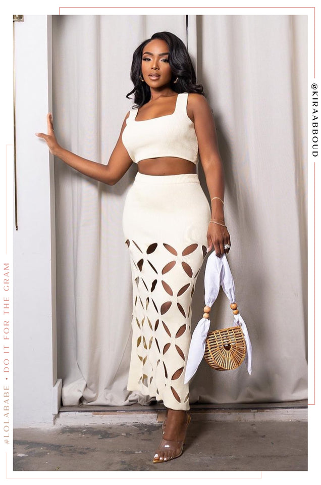 Load image into Gallery viewer, Cutout Skirt Maxi Dress
